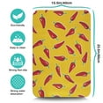 thumbnail image 5 of Chili Dish Drying Mat 23.5x15.5in, Spicy Red Chili Peppers Pattern Cute Cartoon Absorbent Kitchen Mat, 5 of 7