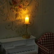 Misright Dollhouses Table Lamps Miniature LED Lighting Lamp for Indoor Scene Display