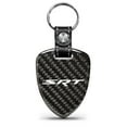 thumbnail image 1 of iPick Image for Dodge SRT Logo Real Black Carbon Fiber Large Shield-Style Key Chain, Official Licensed, 1 of 5