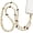 Coffee, variant on Phone Lanyard Crossbody Crystal Cross Body Phone Strap Colorful Beaded Cellphone Neck Chain for Women