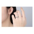 thumbnail image 2 of Anillo de compromiso de plata 925 para mujer con circonitas Peach Flo, 2 of 8