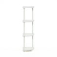 thumbnail image 3 of Furinno Turn-N-Tube 4-Tier Corner Display Rack Multipurpose Shelving Unit, White/White, 3 of 6