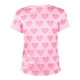 thumbnail image 6 of Womens Mens Valentines Day Graphic Tees Short Sleeve Couple Bow Tee Shirts Valentine Boyfriend Girlfriend Matching Tops, M Pink, 6 of 7