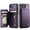 Purple, variant on For iPhone 17e/16e Case with Card Holder, Wallet Case for Women Men with RFID Blocking, Durable Leather Kickstand Magnetic Clasp Shockproof for iPhone 16e