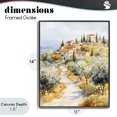 thumbnail image 4 of Stupell Industries Traditional Tuscan Hilltop Village View Black Framed Giclee Art, 11 x 14, by LSR Design Studio, 4 of 8