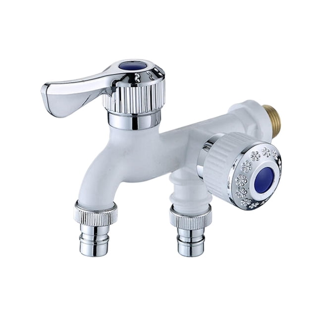 IMENGL Clearance! Outdoor Antifreeze 2 Way Faucet Du Al Quick Opening Multifunctional Faucet 2 Way Faucet Separator Un Iversal Du Al Faucet Separator for Easy Water Management One Size White