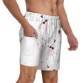thumbnail image 3 of Picia Cute Poodle Dog pattern Mens Swim Trunks with Compression Liner Stretch Beach Shorts Quick Dry with Zipper Pockets No-Chafing Board Shorts-XX-Large, 3 of 9