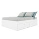 thumbnail image 1 of Base Cama Matrimonial Con Cajones Compartimientos KingsHouse blanco, 1 of 7