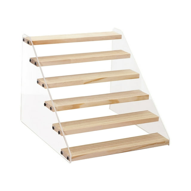 tredstone Stepped Acrylic Stands, Display Stand, for Doll Model Car Action Figure Six-tiers