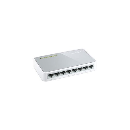 UPC: 0845973020071 | TP-Link 8 Port 10/100Mbps Fast Ethernet Switch | Desktop Ethernet Splitter | Ethernet Hub | Plug and Play | Fanless Quiet | Desktop Design | Green Technology | Unmanaged (TL-SF1008D)