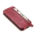 thumbnail image 2 of TECH CIRCLE phone case for iPhone11 pro,PU Leather  zipper Flip Folio Case Wallet with Card Slot,TPU Shockproof Inner Case Compatible with iPhone11 pro ,Red, 2 of 9