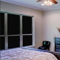 thumbnail image 5 of CHENjy Static Cling Window Film, Blackout Privacy Film for Bedroom Windows, No Glue Removable Heat Control 39.37*11.81 in, 5 of 7