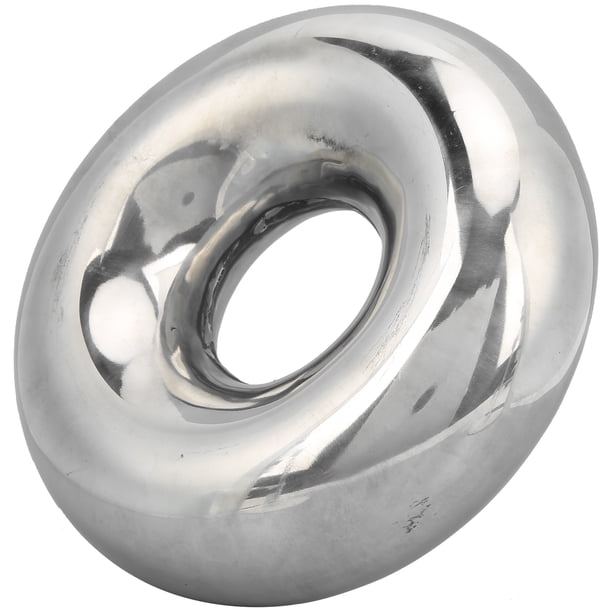 Curva Del Mandril Del Tubo De Escape Del Coche, 2,5 Pulgadas/63,5mm, Modificación Pulida De Acero Inoxidable Con Forma De Donut De 360 grados