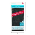 thumbnail image 6 of Rectangular 54" x 108" Black Plastic Table Cover, 3 Count, by Way To Celebrate, 6 of 6