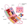 thumbnail image 3 of Tablero ocupado para niños pequeños Juguete sensorial Habilidades básicas Tableros de actividades MABOTO Tablero de aprendizaje, 3 of 7