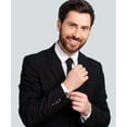 thumbnail image 6 of Vittorio Vico Men's Large  Square Studded Colored Crystal Cufflinks: CL76XX Series, 6 of 70