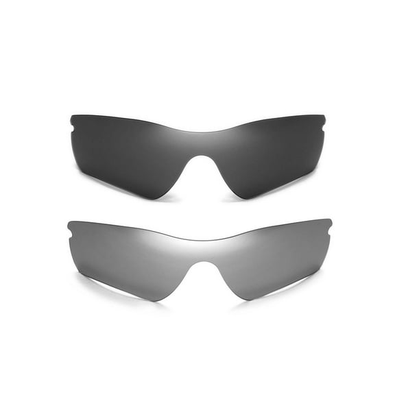 Walleva Polarized Titanium   Black Replacement Lenses For Oakley Radar Path