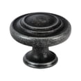 thumbnail image 2 of Saturn Ring Classic Metal Ash Gray Cabinet Knob 1-11/32 (34mm), 2 of 2