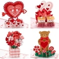thumbnail image 2 of Valentine's Day Pop Up Card Assortment (4 Cards with Envelopes) Signature Paper Wonder 3D Cards, 2 of 5