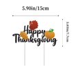 thumbnail image 3 of 1 PCS Happy Friendsgiving Cupcake Toppers Glitter Fall Theme Thanksgiving Cupcake Picks Give Thanks Cake Decorations for Happy Thanksgiving Day Theme Birthday Party Supplies, 3 of 8