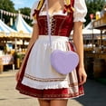 thumbnail image 7 of CSStudio Elegant Shoulder Bag Heart Shape PU Leather Small Handbag with Crossbody Strap, 7 of 7