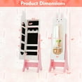 thumbnail image 3 of Costway Kids Vanity Set Princess Makeup Dressing Table and Chair Set with Jewelry Armoire White, 3 of 10