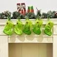 thumbnail image 6 of Moocorvic Green Christmas Stockings with Initials, for Christmas Tree, Fireplace Hanging(S), 6 of 9