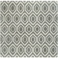thumbnail image 2 of SAFAVIEH Chatham Graham Geometric Wool Area Rug, Dark Gray/Ivory, 7' x 7' Square, 2 of 7