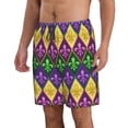 thumbnail image 2 of Naloa Mardi Gras4 Men's Beach Shorts, Surfing shorts, Swim trunks, Quick Dry Swim Trunks for Surfing Beach Fun - X-Large, 2 of 9