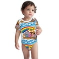 thumbnail image 3 of Balery Rainbow Animals on Noah's Ark Pattern Baby Climbing Clothes Infant Bodysuit Cute Infant Bodysuit Baby Romper-2 Years, 3 of 7