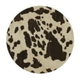 thumbnail image 2 of WYYP  Cow Print Round Waterproof Table Cover Elastic Edged Tablecloth Wipeable Table Mat for Indoor Outdoor Kitchen Party White, 2 of 7