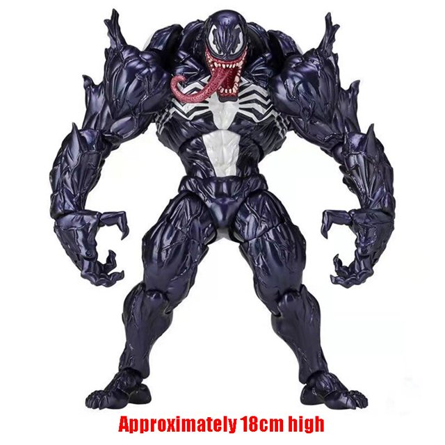 Figuras de acción de Marvel para niños, juguetes de Disney, modelo colgante de película de Anime, Spiderman, articulaciones de montaña, movible, Venom, matanza