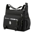 thumbnail image 3 of Bolso bandolera para hombre con correa ajustable, moderno y resistente al agua. Negro, 3 of 9