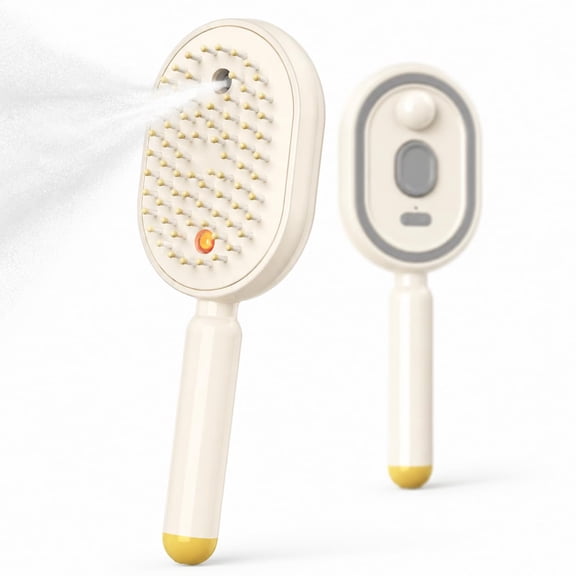 Pawnexa Hair Brush, 2026 New Electric Spray Air Cushion Massage Comb,3 in 1 Self-Clean Detangling Brush, Restores Silky Shine for Dry & Frizzy Hair, Premium Hair Care Tool for Women