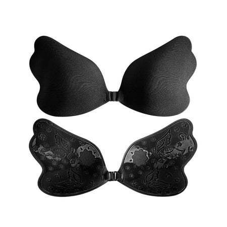 Spencer Women s Backless Strapless Bra  Adhesive Bra Reusable Sticky Invisible Push up Bras for Women