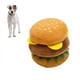 thumbnail image 5 of Juguete chirriante de peluche para perros, juguete de peluche con forma de hamburguesa para aliviar el aburrimiento y la ansiedad, rechinar los dientes, 5 of 5