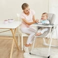 thumbnail image 4 of Gymax Baby High Chair w/ 7 Height & 3 Footrest Adjustable Cup holder 2 Wheels, 4 of 9