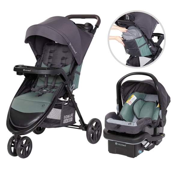 Baby Trend Sonar Cargo 3-Wheel Travel System (with EZ-Lift™ PLUS Infant Car Seat)