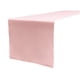 thumbnail image 1 of Camino de mesa de popelina de poliéster de lino LA 14 por 108 pulgadas, rosa claro LA Linen TCpop14x108_PinkLgtP37, 1 of 1