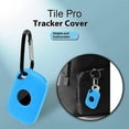 thumbnail image 2 of For Tile Pro (2024) Silicone Case Bluetooth Tracker Protective Cover with Hanging Buckle - Green, 2 of 5