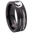 thumbnail image 6 of Howling Wolf on Moon Tungsten Carbide Ring, 6 of 9