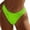 Green, variant on MIASHUI Women Low Waist Bikini Bottoms Ribbed Swim Briefs Full Coverage Bathing Suit Bottom White,S