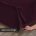 thumbnail image 5 of SGI Bedding 10 Inch Pleated Bed Skirt | Microfiber Bed Skirt | Fade Resistant, Wrinkle Free, Anti-static, Decorative, Extra Storage Space, Clutter-Free | Full, Wine, 5 of 8