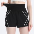 thumbnail image 2 of Women's 2 in 1 Athletic Workout Shorts with Pockets Elastic Waistband High Waisted Gym Yoga Running Shorts with Liner, 2 of 7