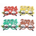 thumbnail image 2 of Gafas de Navidad con purpurina NQ Accesorios de decoración navideña estilo aleatorio, 2 of 5