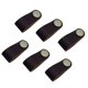 thumbnail image 1 of 6pcs Gabinete asas de cuero hecho a mano de la manija Dresser cajón Perillas tiradores de las puertas de la cocina tirones Perilla Negro, 1 of 6