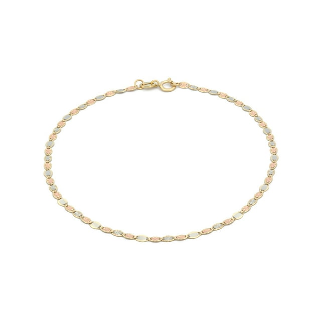Pulso Casa del Anillo Florentino 2 mm 18 cm Oro Sólido 14K