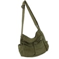 thumbnail image 4 of Large Capacity Canvas Storage Bag Cross Body Bag Single Shoulder Bag for Women, 4 of 6