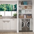 thumbnail image 5 of LALILO Kitchen Curtain Valance Trees Christmas Tree Rod Pocket Window Curtain 52"x 18" Set of 2, 5 of 6