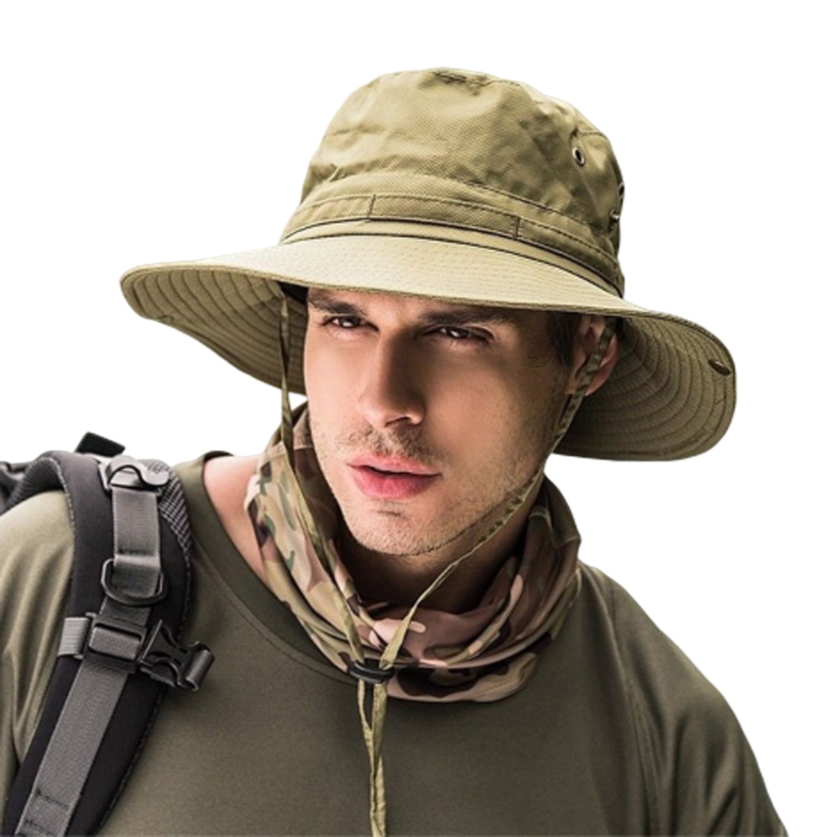 XBTCLXEBCO Sun Protection Hat Summer Men Outdoor Bucket Wide Brim ...